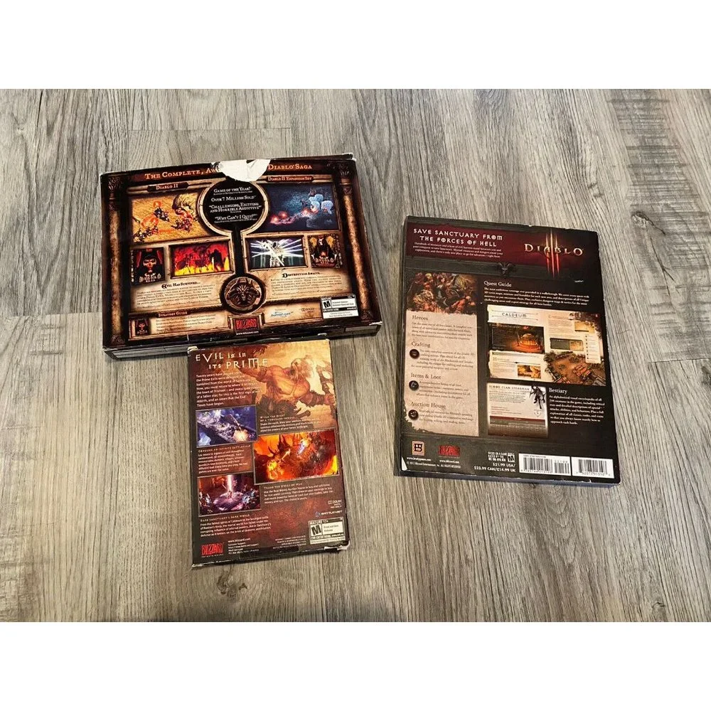 Diablo Battle Chest And Strategy Guide Lot PC Gaming